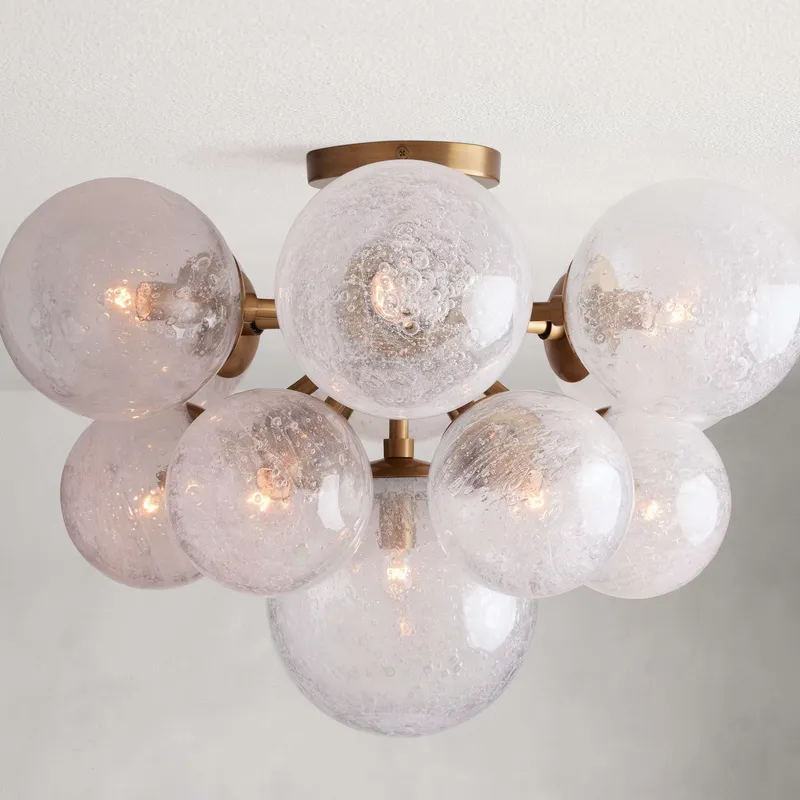 Wedding Led - Lampu Plafon LED Bola Kaca Bulat
