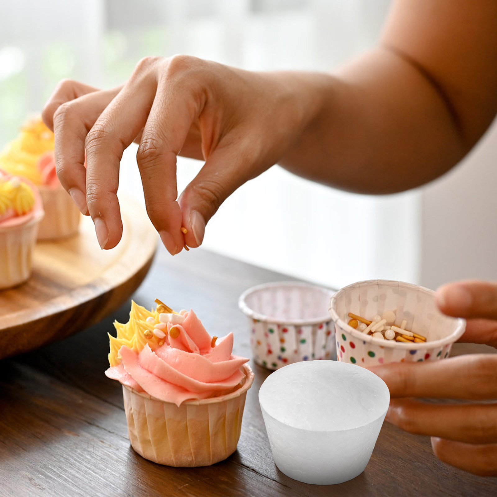 Wedding Cake Supply - 20Pcs Kue DIY Busa Cupcake Kokoh