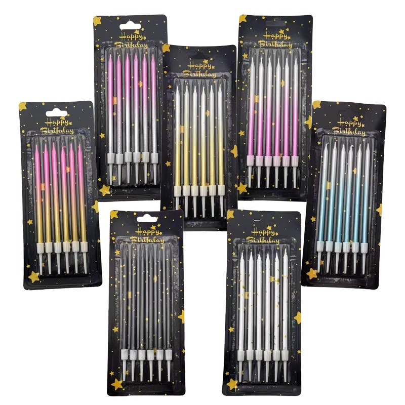 Wedding Cake Supply - 30/50 Kotak Warna Gradien Lilin Ulang