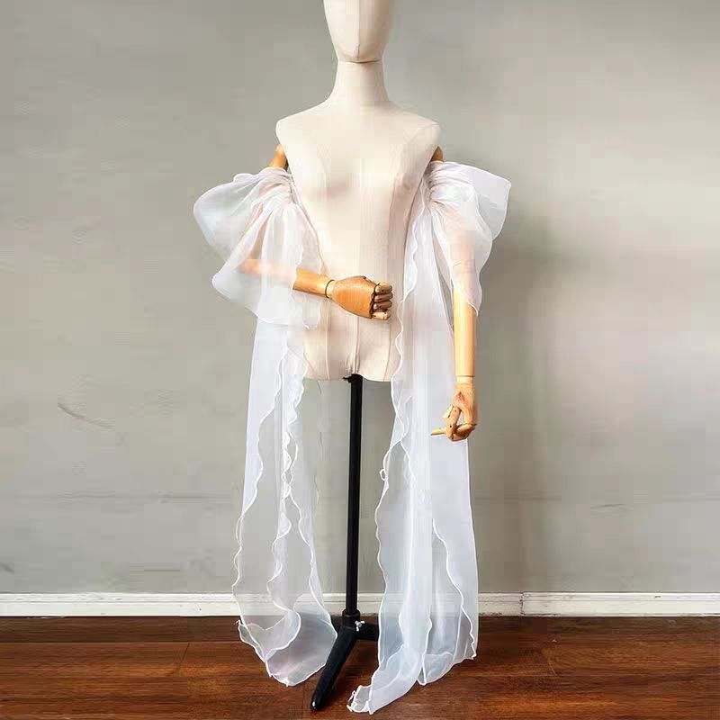 Wedding Dress Supply - Aksesoris Gaun Pengantin Wanita, Lengan Organza