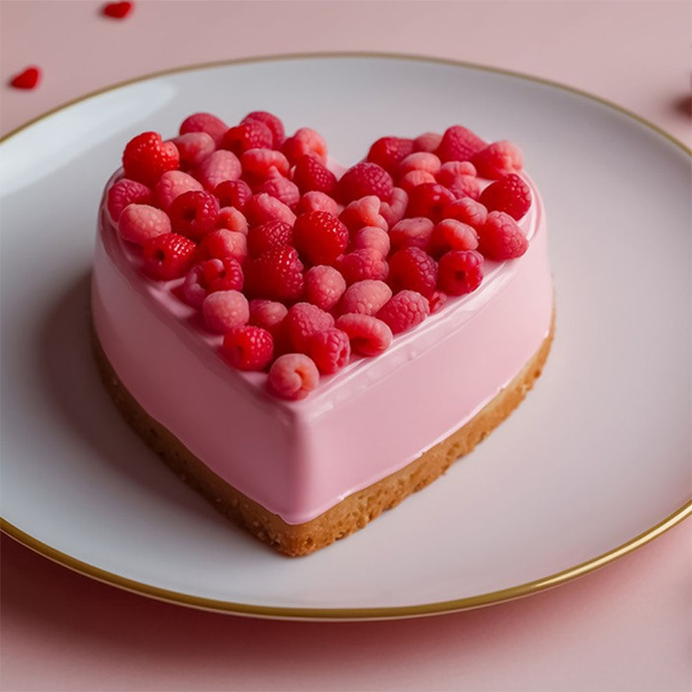 Wedding Cake Supply - 4Pcs Boneka Kue Busa Bentuk Hati