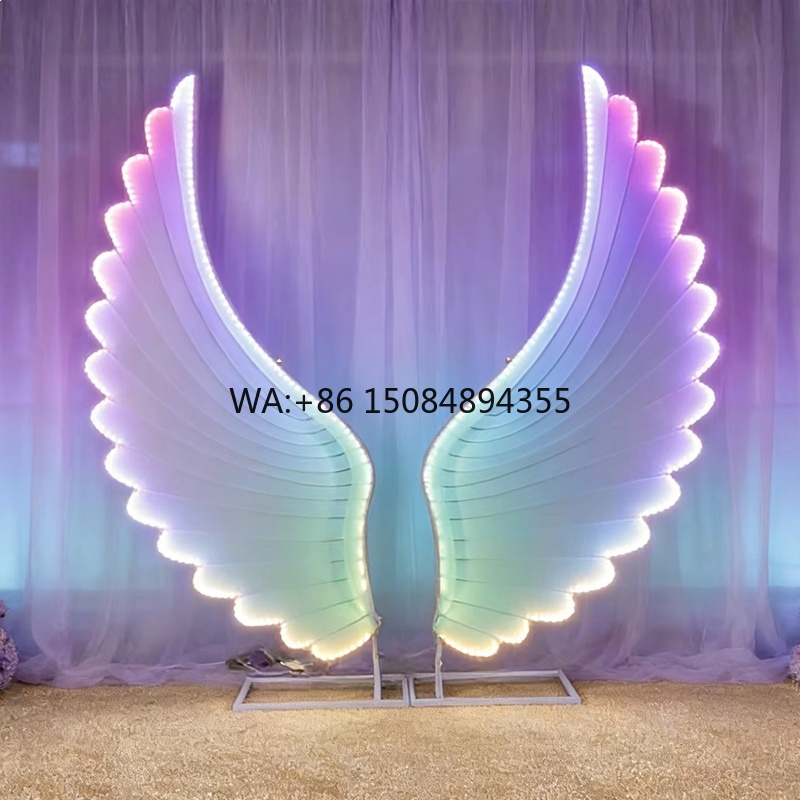 Wedding Led - Sayap Malaikat Bercahaya Lampu LED Warna