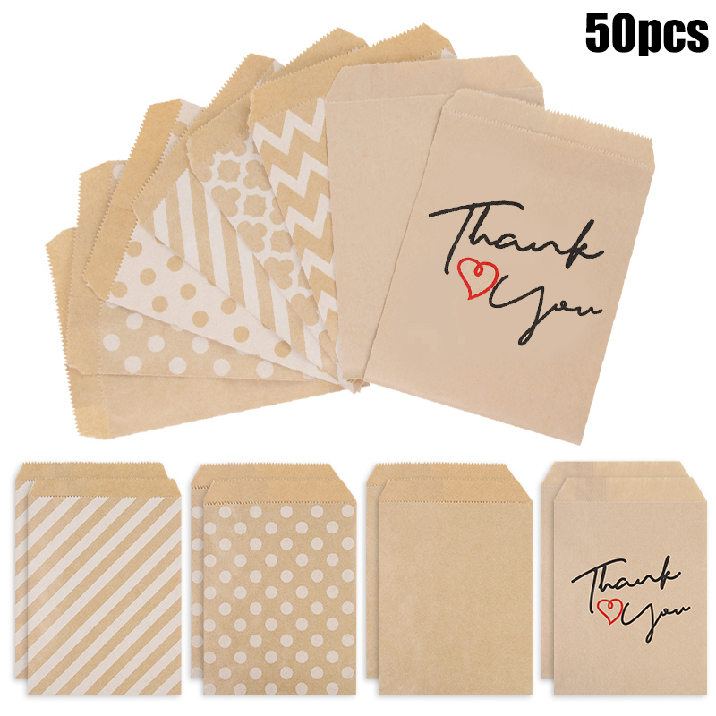 Wedding Supply List - 25/50 Buah 13X18Cm Kertas Kraft Tas