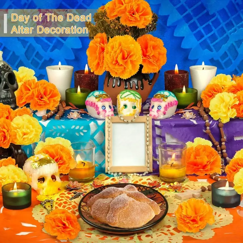 Indian Wedding Decor Supply - Kepala Bunga Anyelir Marigold Buatan untuk