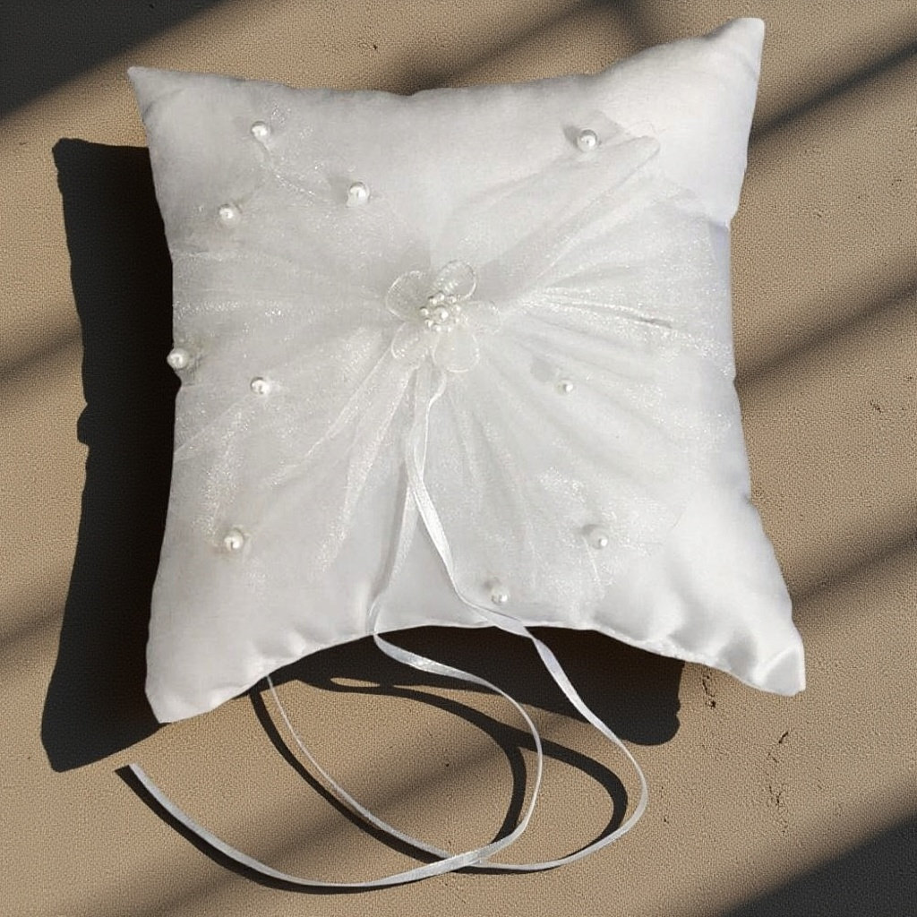 Ring Bearer Pillow - Bantal Cincin Pernikahan Pengantin Bunga Lembut