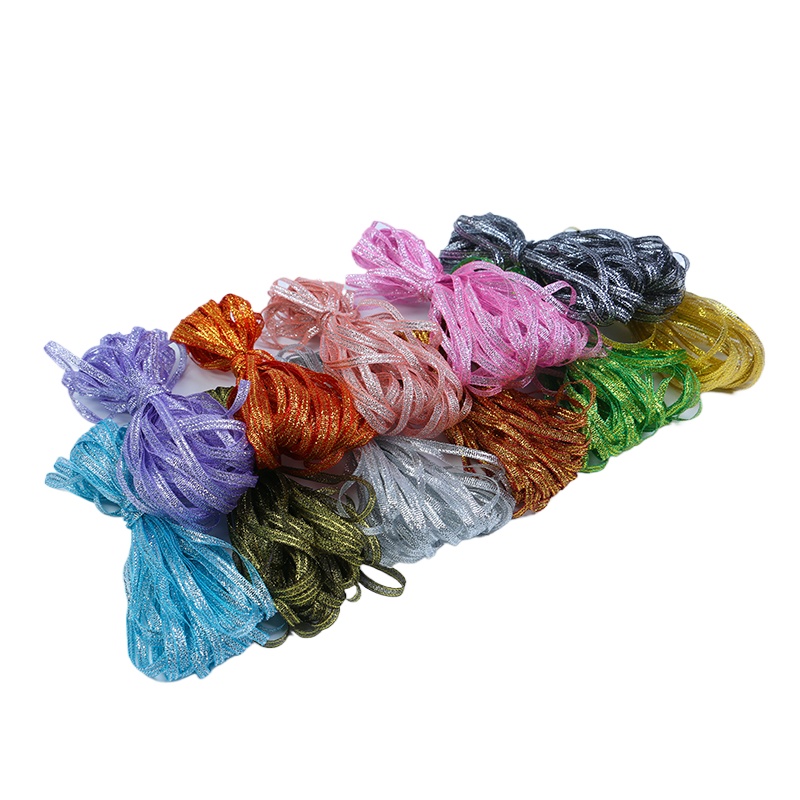 Wedding Cake Supply - 3Mm (10 Meter/lot) Pita Glitter Warna-warni