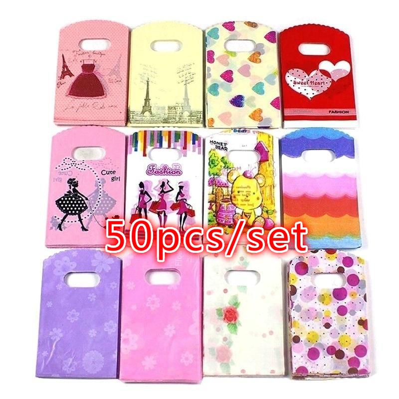 Wedding Supply List - Tas Hadiah Plastik Pola Campuran 50