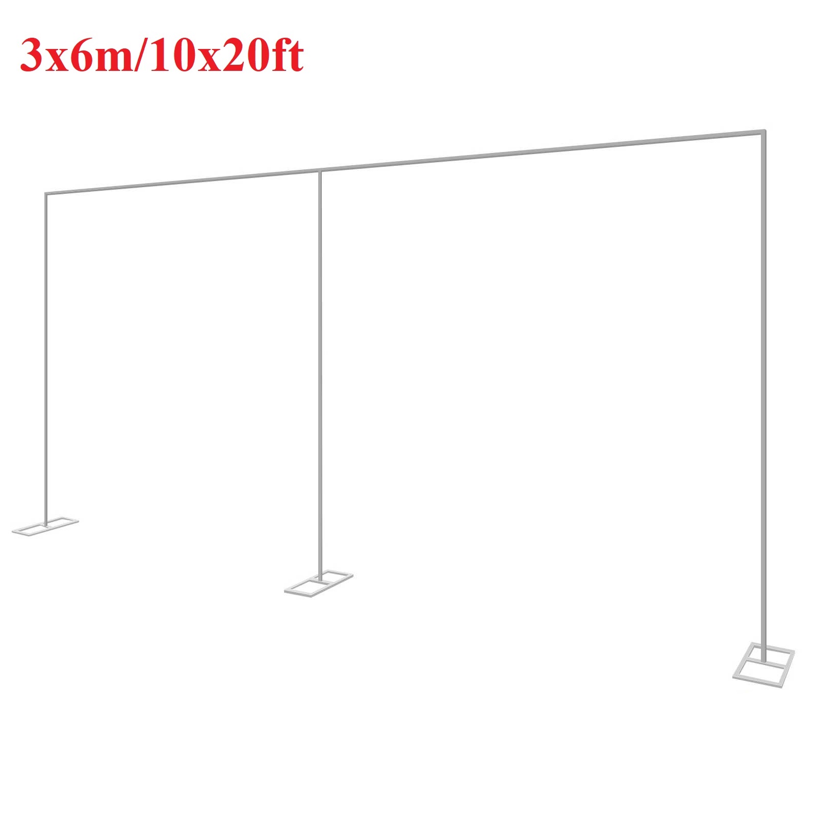 Confetti Balloon Set - 3x6M/10x20ft Logam Pernikahan Lengkungan Berdiri Tugas