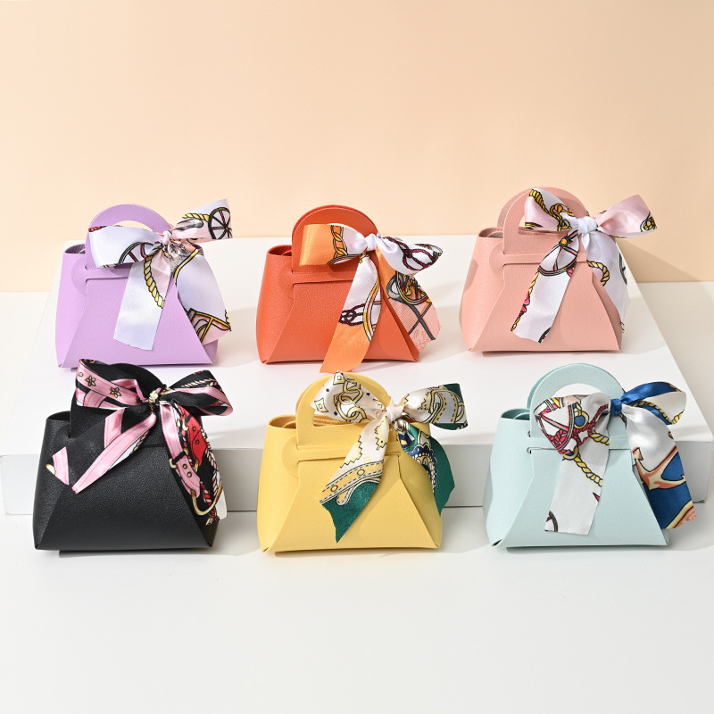 Wedding Supply List - 10 Buah Tas Hadiah Kulit Biru