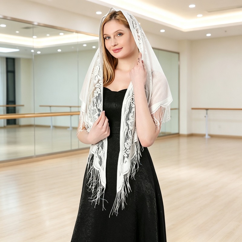 Selendang Segitiga Renda Wanit - Wedding Dress Supply ulasan dan harga