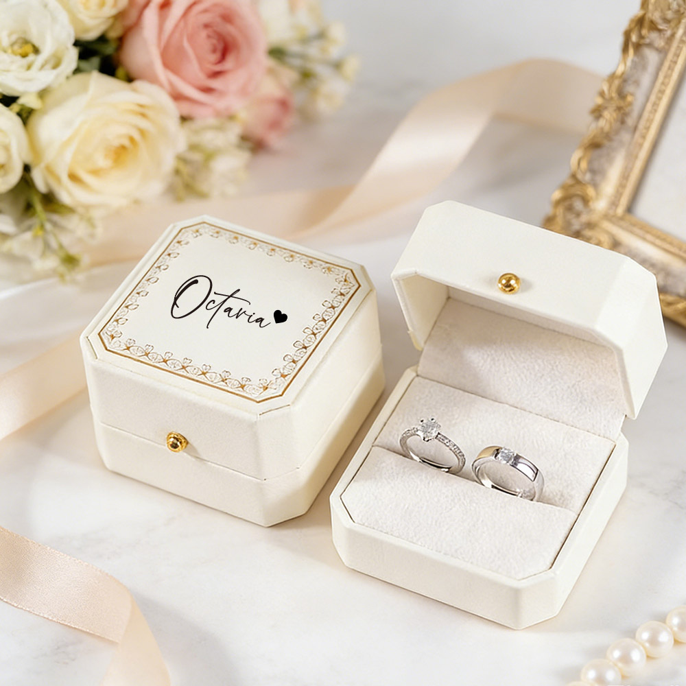 Kotak Cincin Kulit Imitasi Per - Wedding Packaging ulasan dan harga