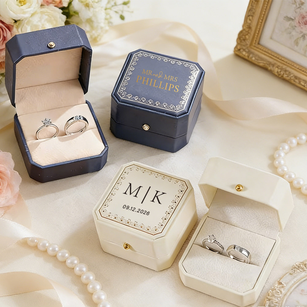 Kotak Cincin Kulit Imitasi Per - Wedding Packaging ulasan dan harga