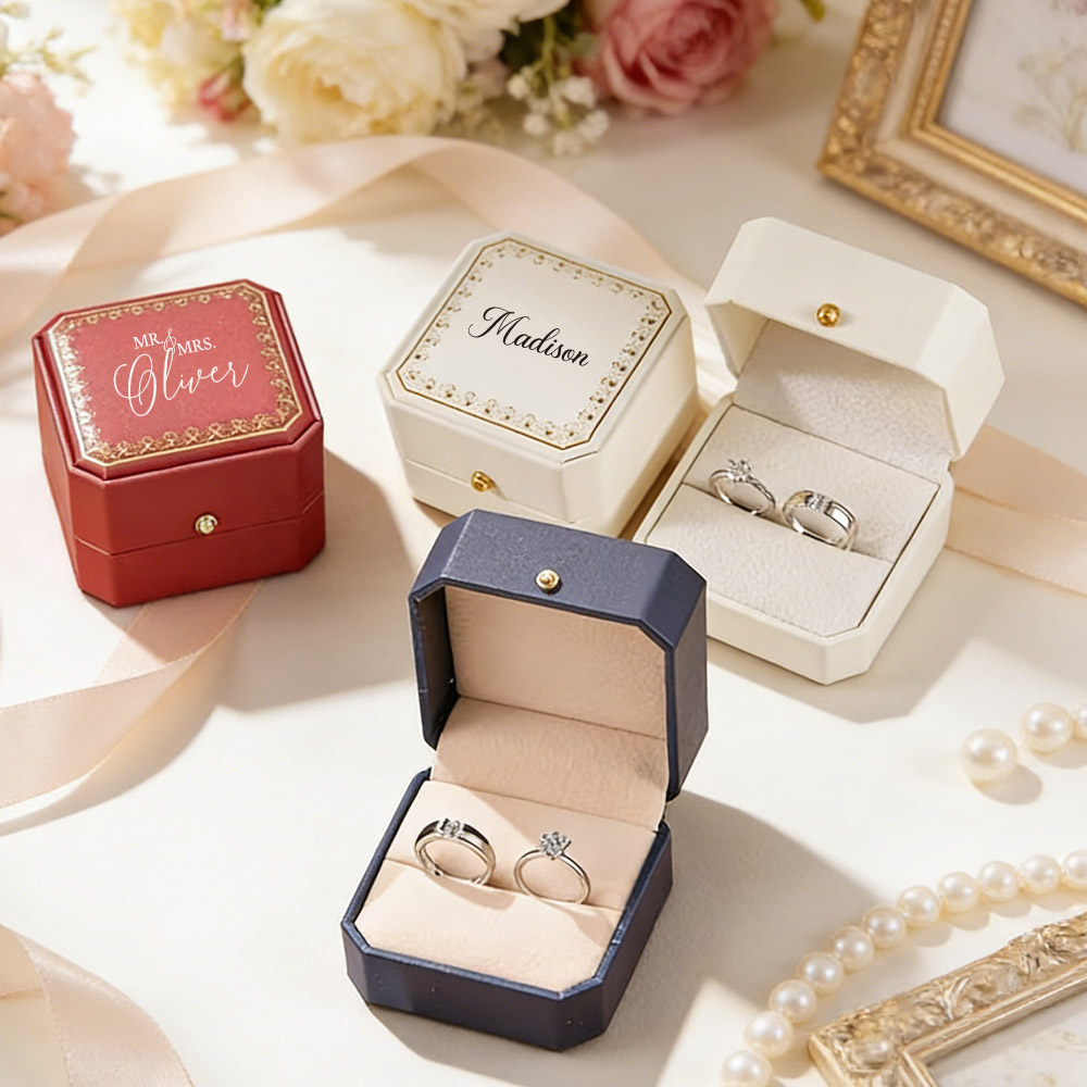 Kotak Cincin Kulit Imitasi Per - Wedding Packaging ulasan dan harga