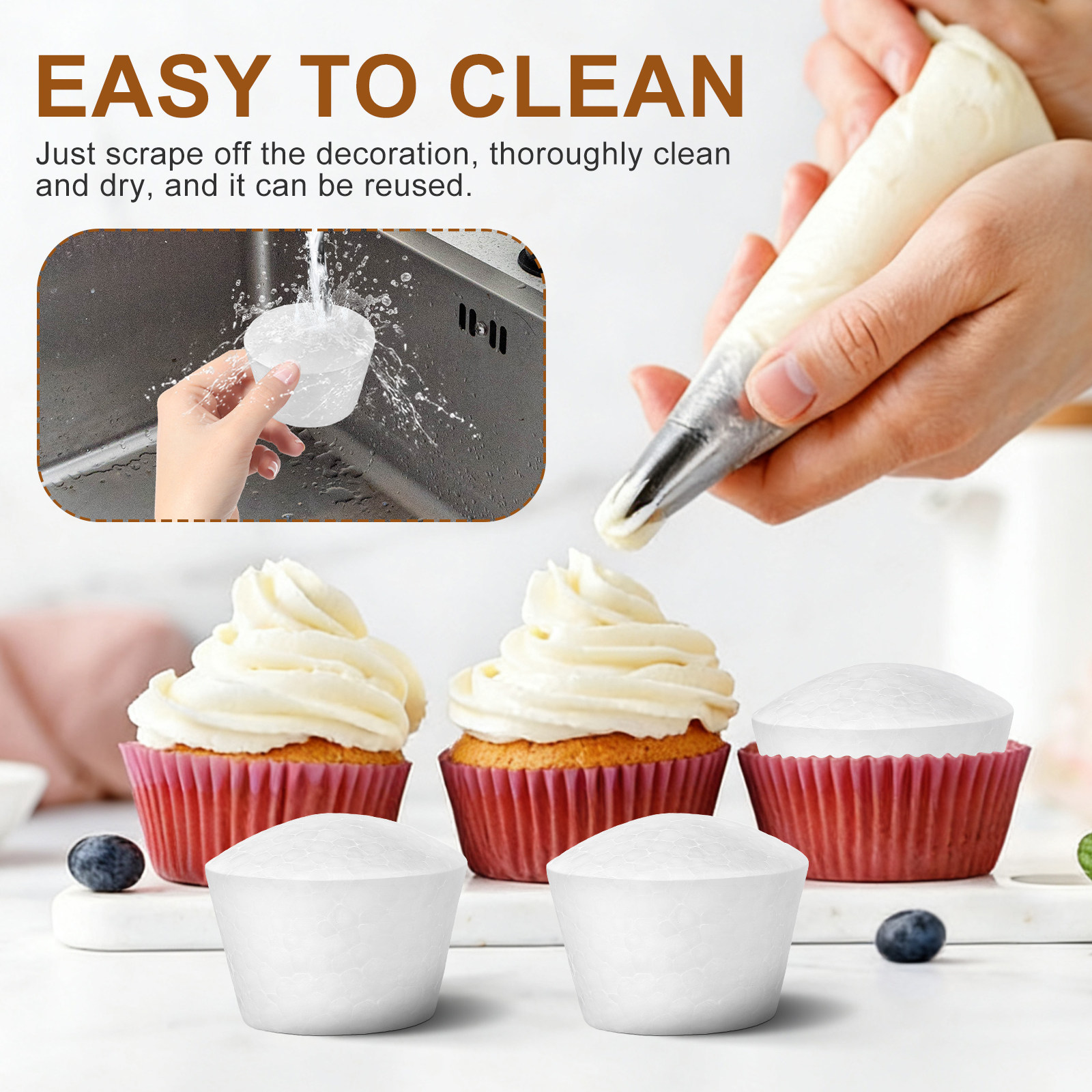 20Pcs Kue DIY Busa Cupcake Kok - Wedding Cake Supply ulasan dan harga