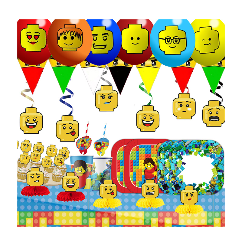 Blok bangunan spanduk selamat  - Confetti Balloon Set ulasan dan harga