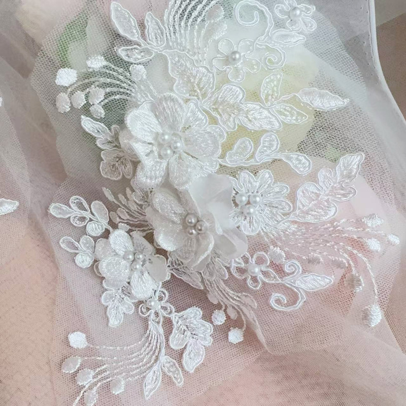 2PCS=1Pasang, Bordir Tali Muti - Wedding Dress Supply ulasan dan harga