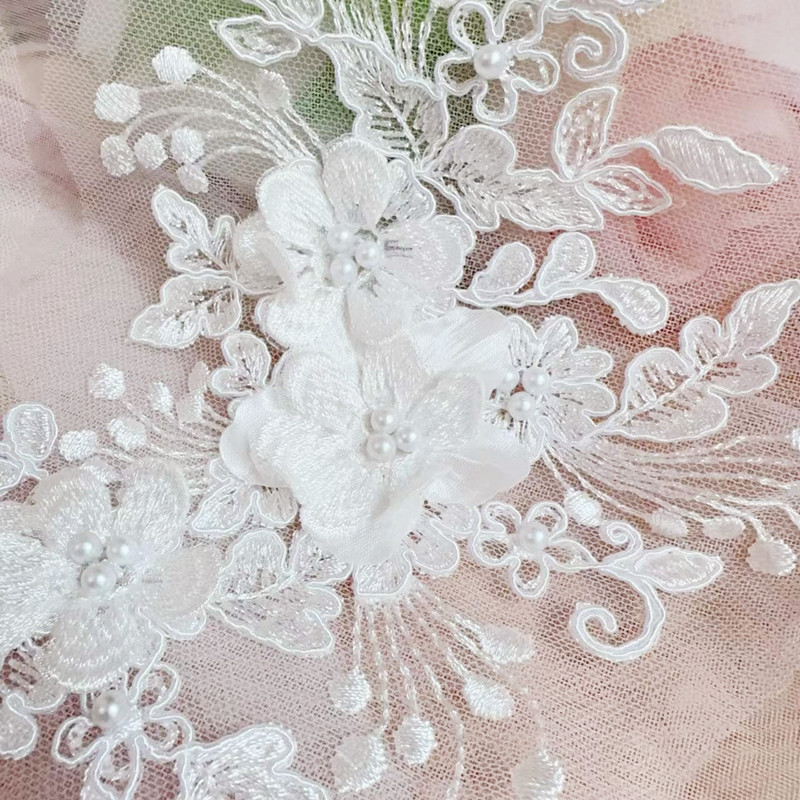 2PCS=1Pasang, Bordir Tali Muti - Wedding Dress Supply ulasan dan harga