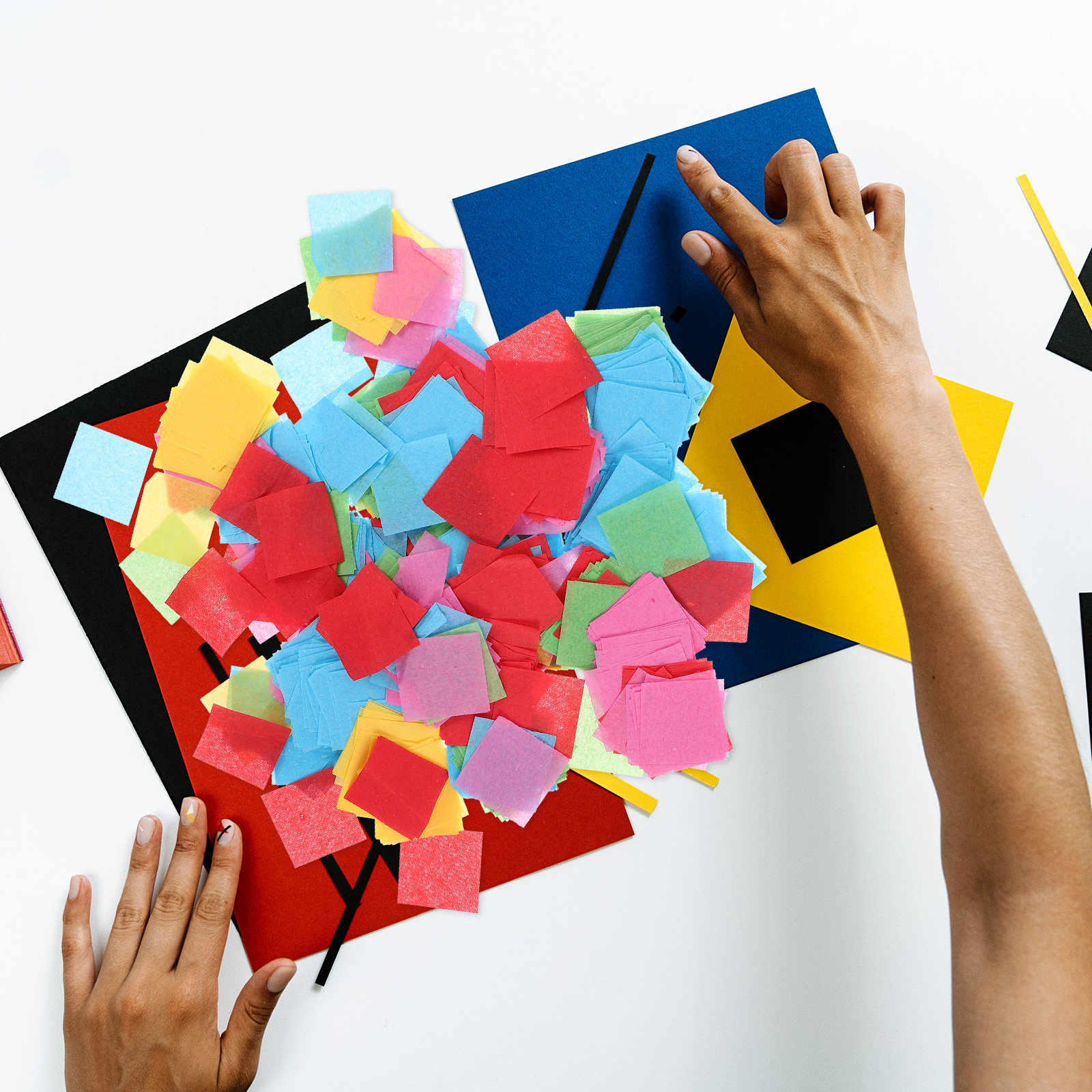 Kertas Tisu Persegi Tipis Moza - Papercraft Supply Confetti ulasan dan harga