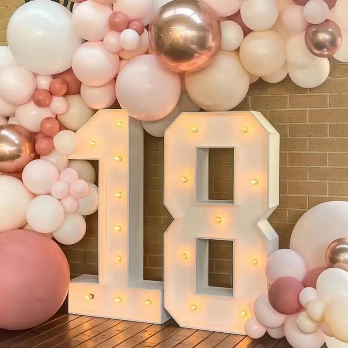 Lampu LED Angka Raksasa untuk  - Confetti Balloon Set ulasan dan harga