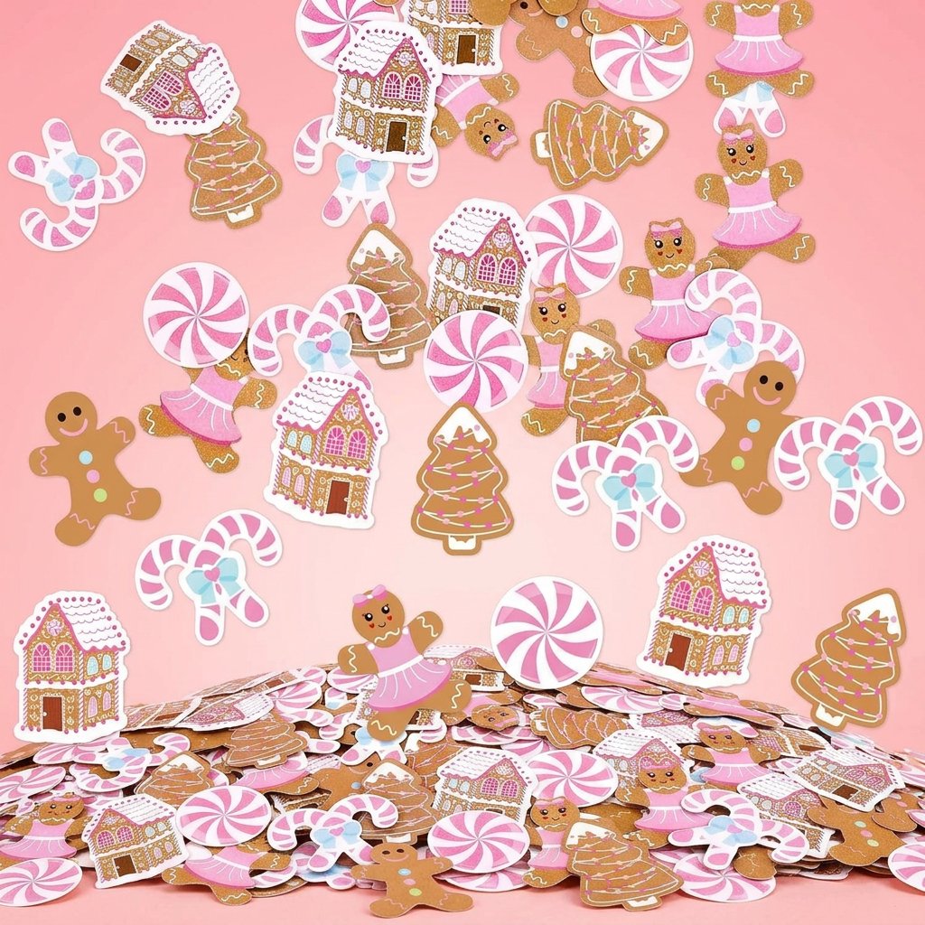 330Pcs Konfeti Natal Berbentuk - Papercraft Supply Confetti ulasan dan harga