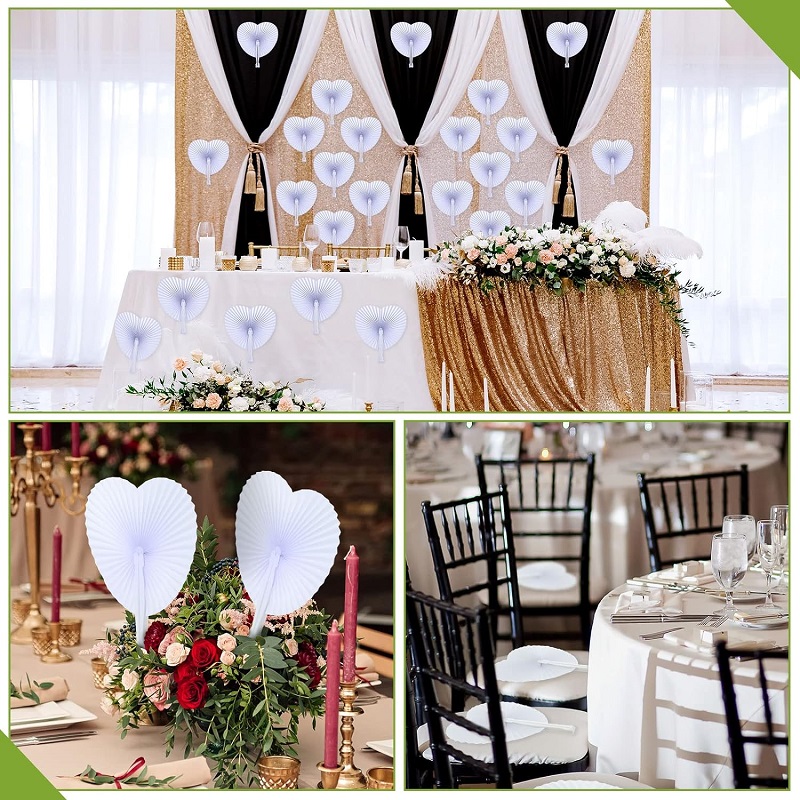 Kipas kertas lipat multiwarna  - Wedding Supply List ulasan dan harga
