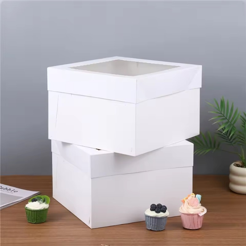 Yes2/4/6 Buah Kotak Kue Putih  - Wedding Cake Supply ulasan dan harga