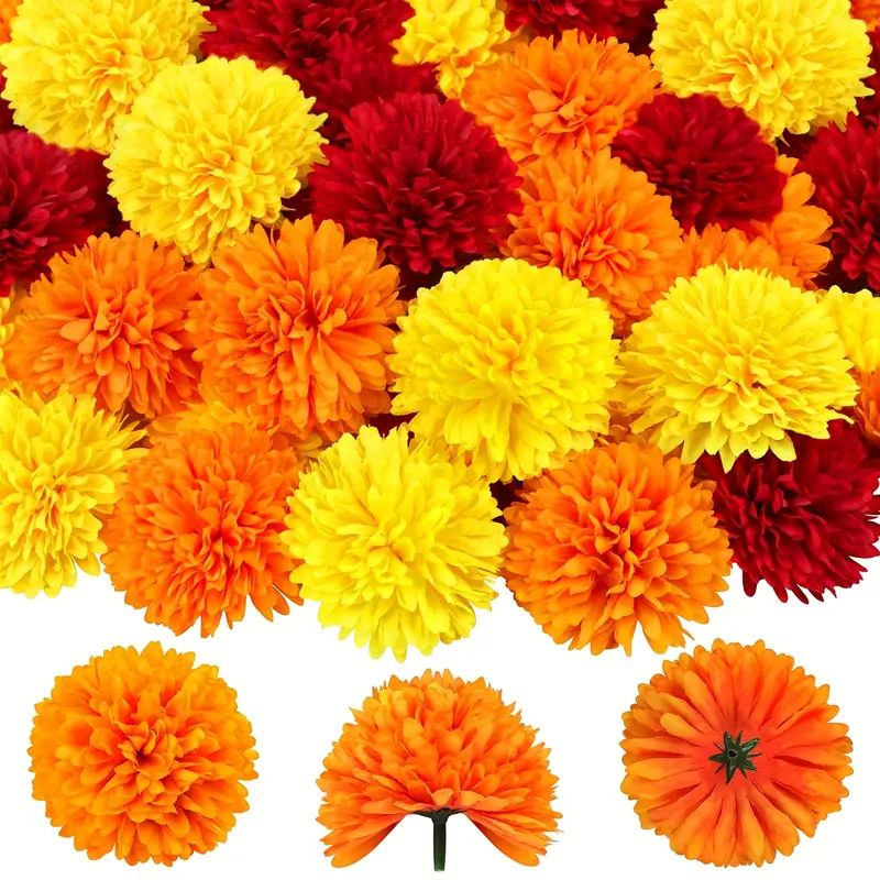 Kepala Bunga Anyelir Marigold  - Indian Wedding Decor Supply ulasan dan harga