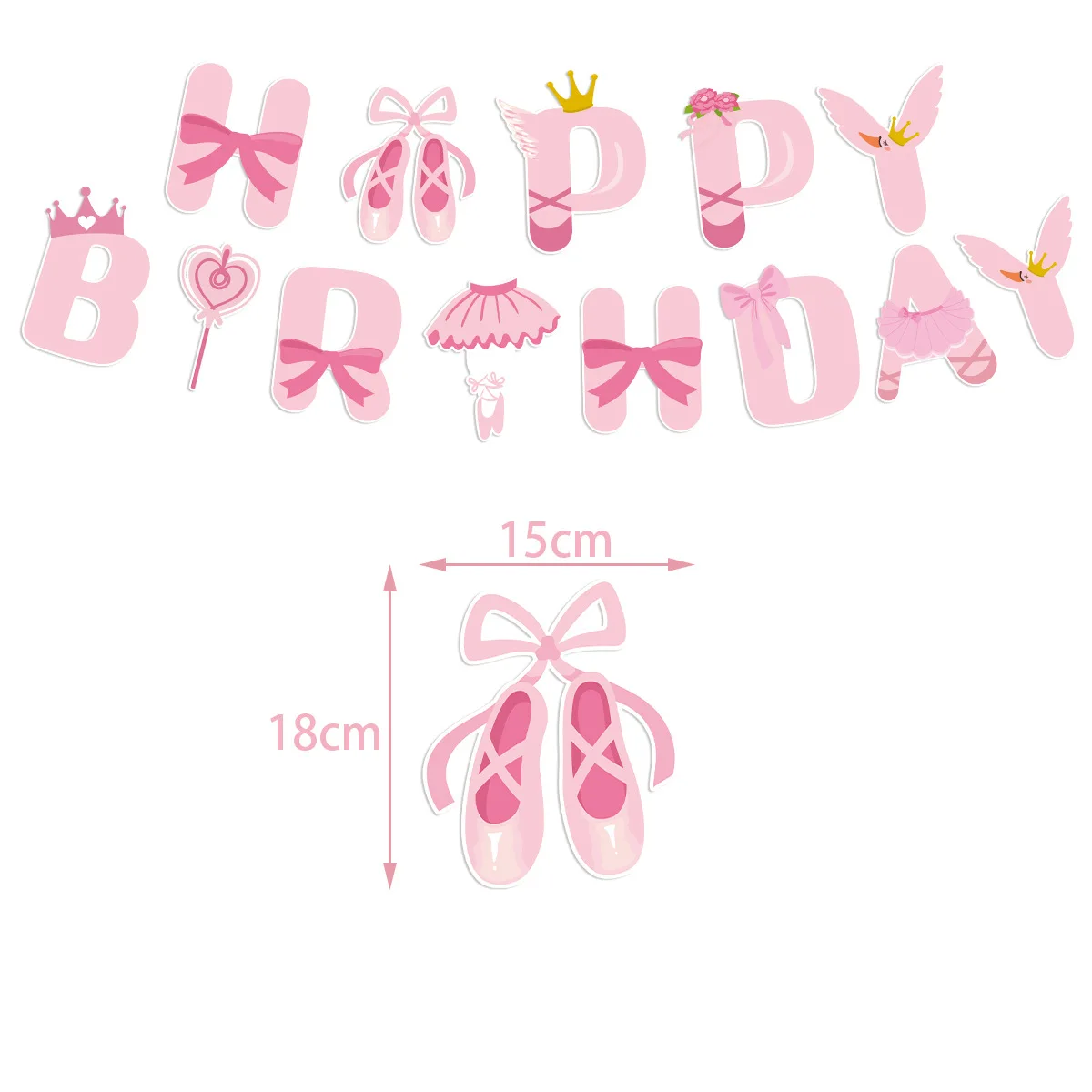 Balerina merah muda anak perem - Confetti Balloon Set ulasan dan harga
