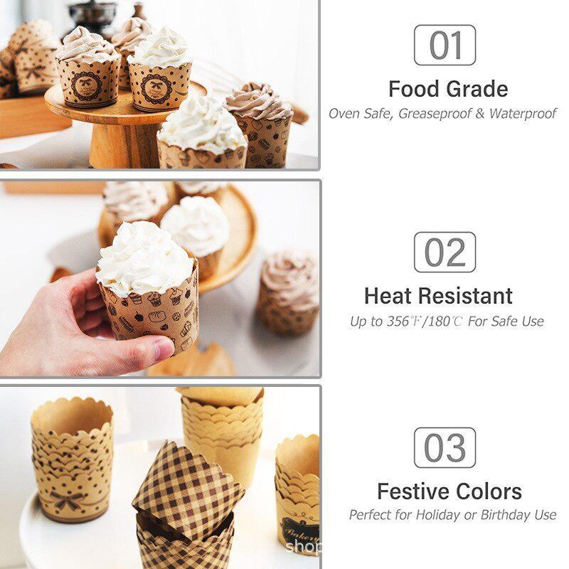 50 buah/pak pembungkus cangkir - Wedding Cake Supply ulasan dan harga