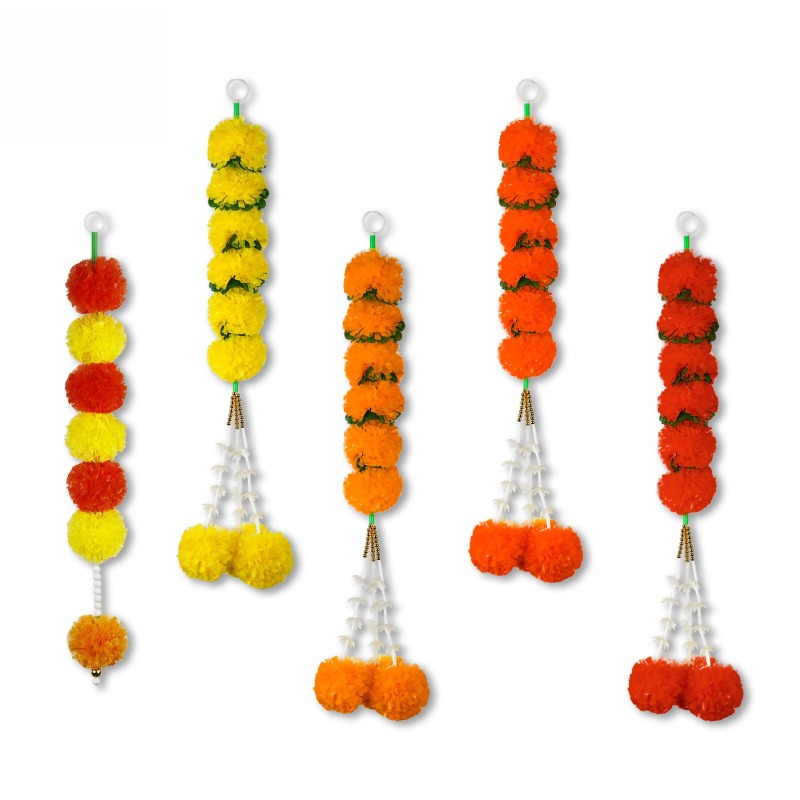Lampu Hias Bunga Marigold Deko - Indian Wedding Decor Supply ulasan dan harga