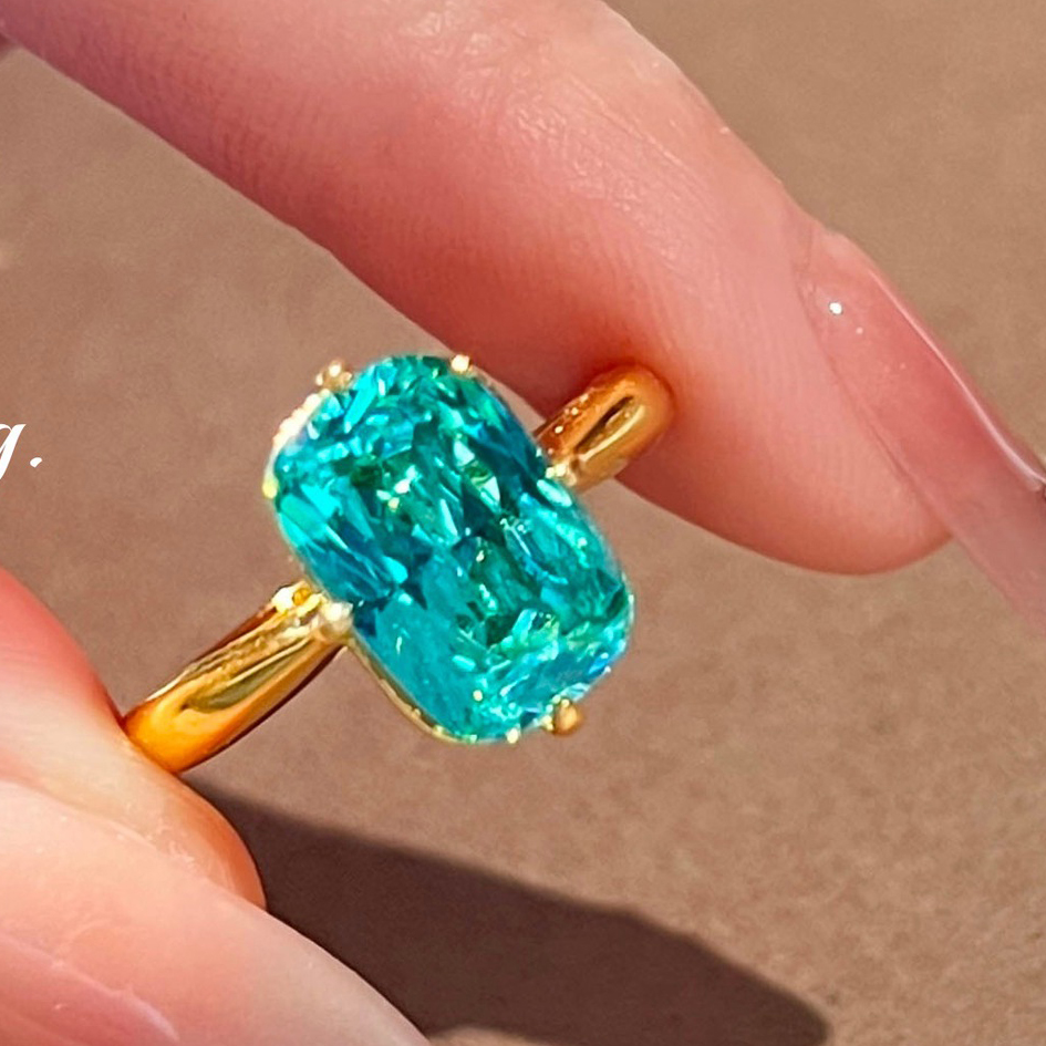 Cincin Berlian Biru Parairaiba - Ring Bearer Pillow ulasan dan harga