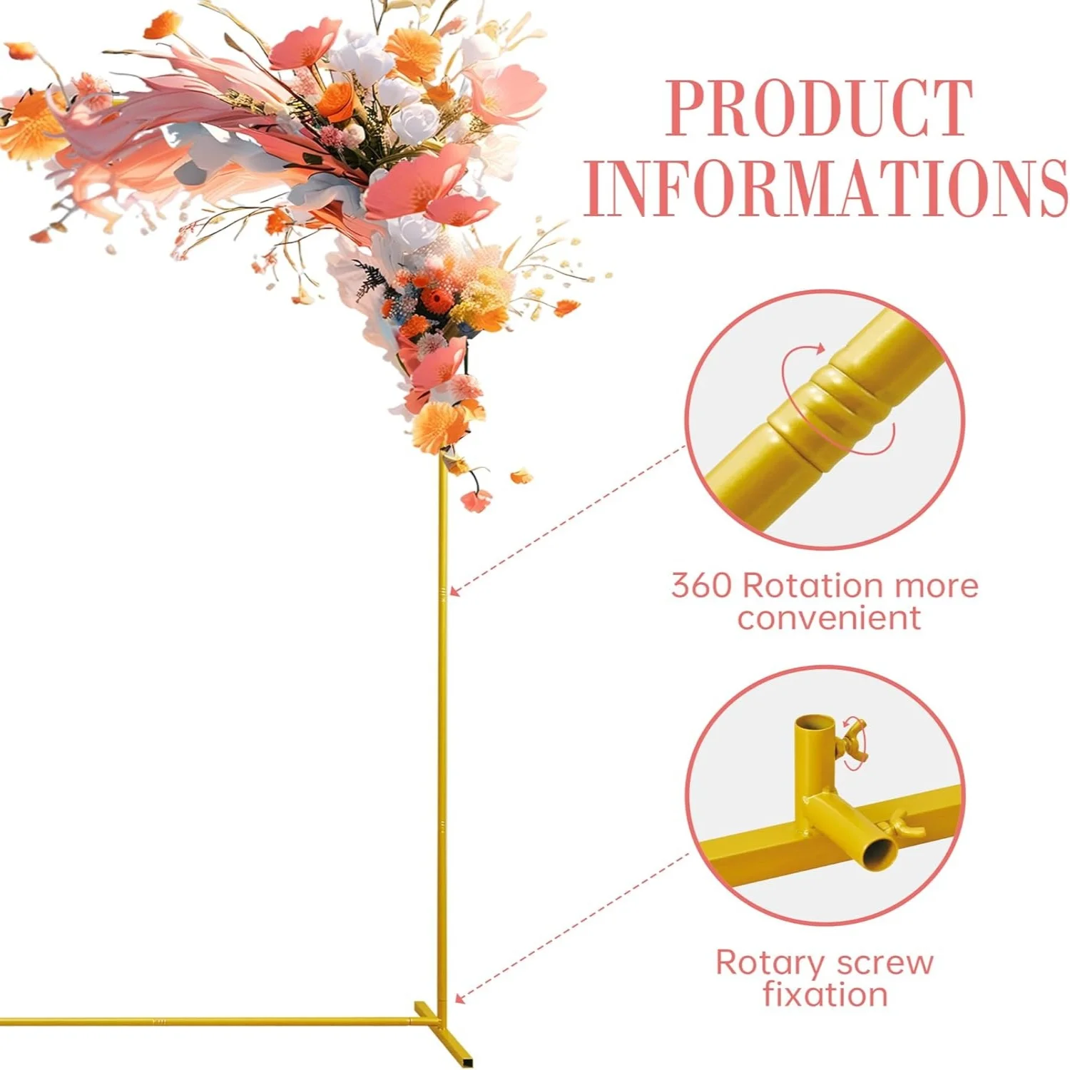 Gerbang Pernikahan Emas Latar  - Confetti Balloon Set ulasan dan harga