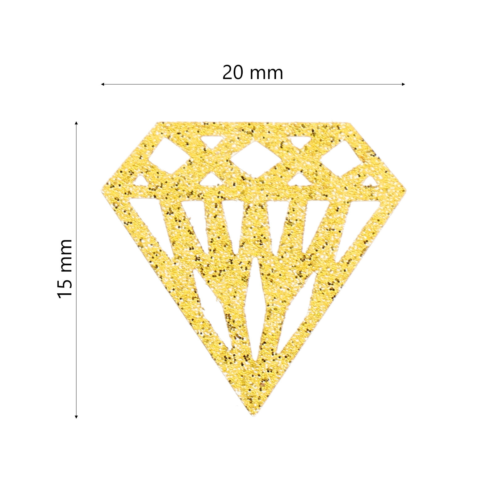 300Pcs Cincin Berlian Berongga - Papercraft Supply Confetti ulasan dan harga